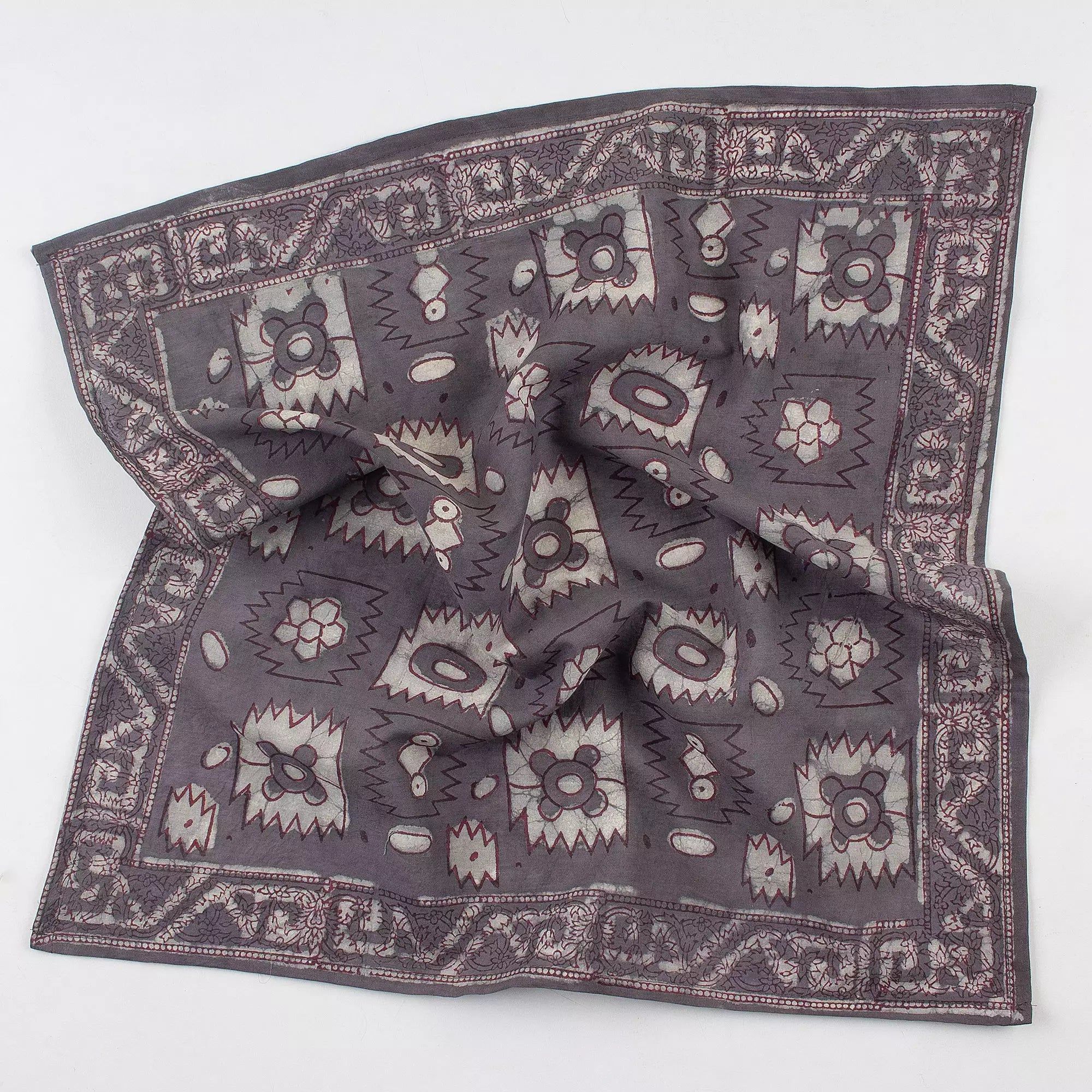 Breathable Hand Block Print Cotton Bandana for Men Nad Women 584